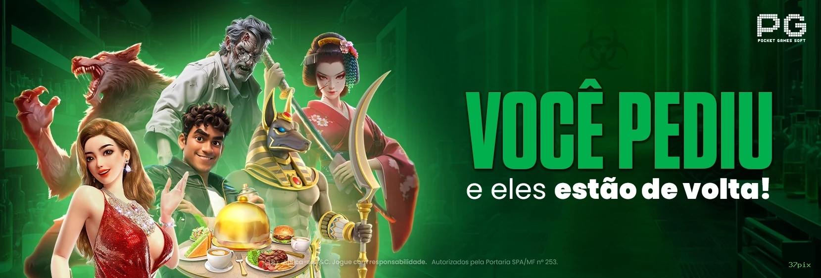 Slots Premium da PG Soft na 37pix